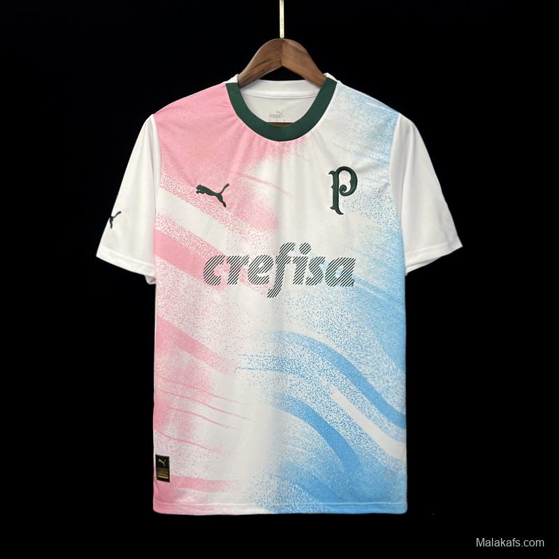 23/24 Palmeiras Cancer Awareness Goalkeeper White Jersey