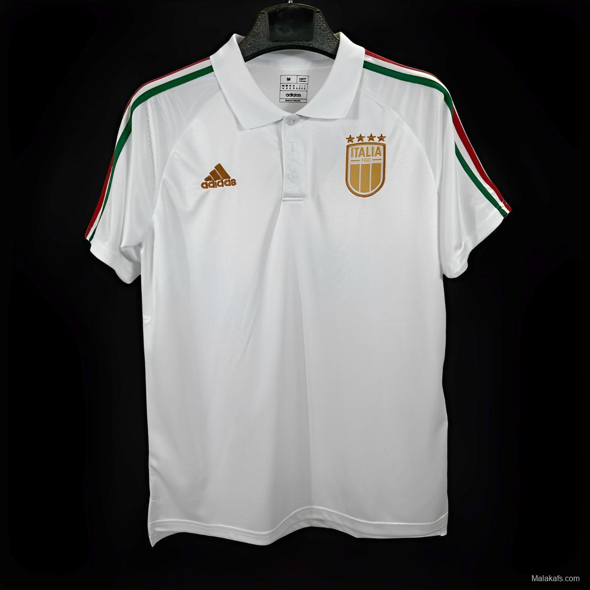 2023 Italy White POLO Jersey