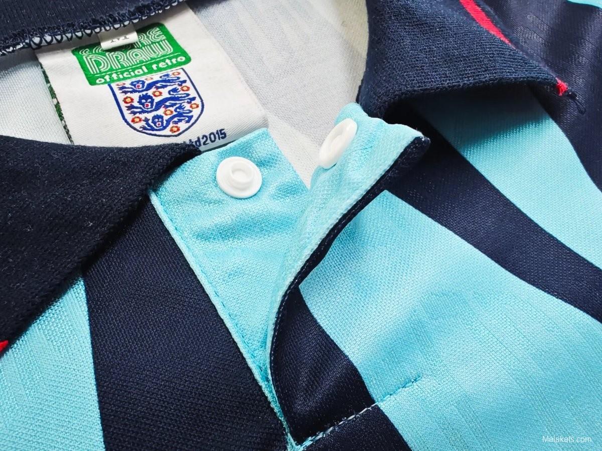 Retro 1992 England Third Blue Jersey