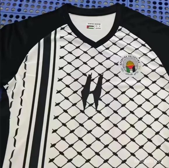 24/25 Palestine Black Kuffiyeh Jersey