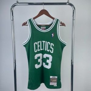 Boston Celtics #33 Larry Bird Mitchell & Ness 1985-86 Hardwood Classics Jersey