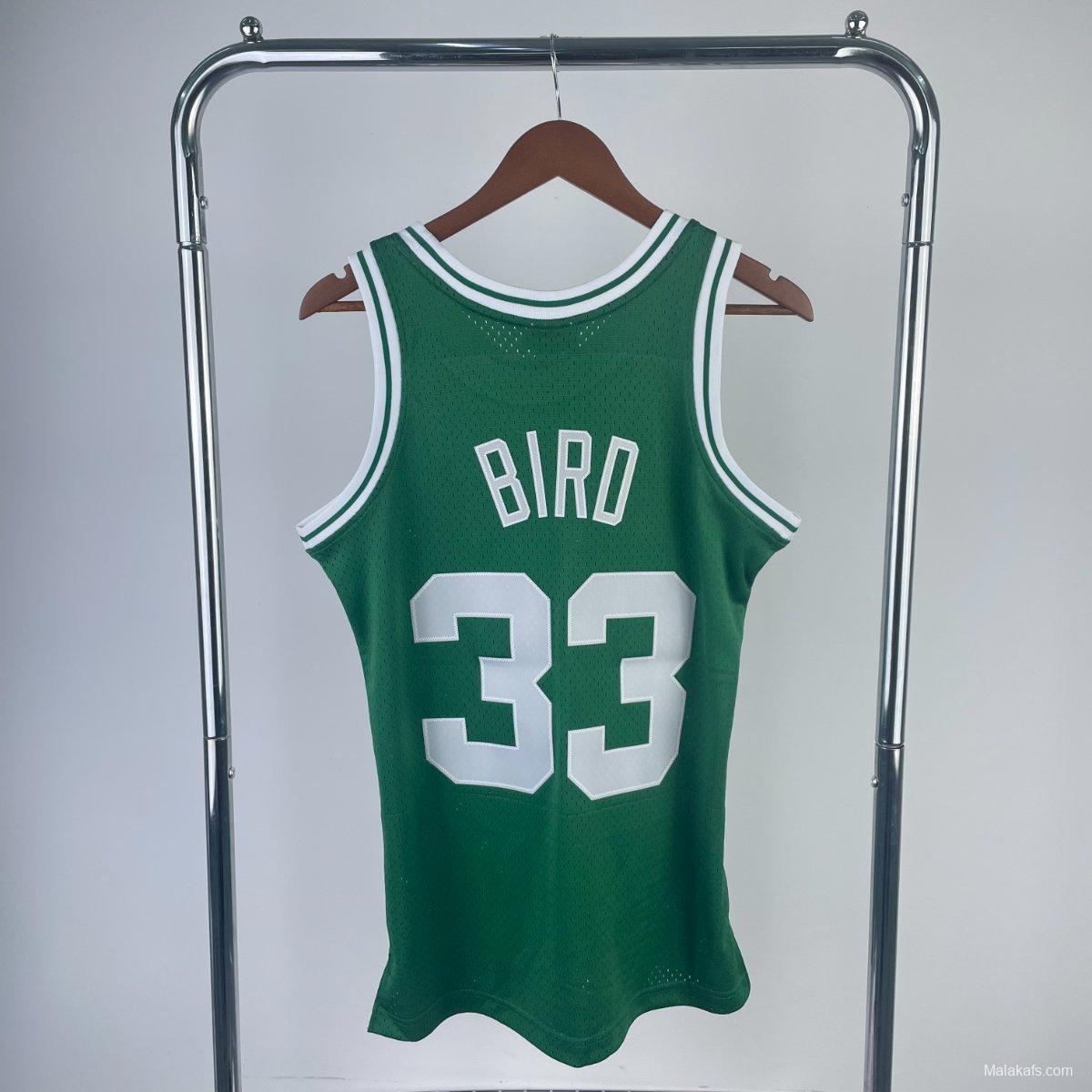Boston Celtics #33 Larry Bird Mitchell & Ness 1985-86 Hardwood Classics Jersey