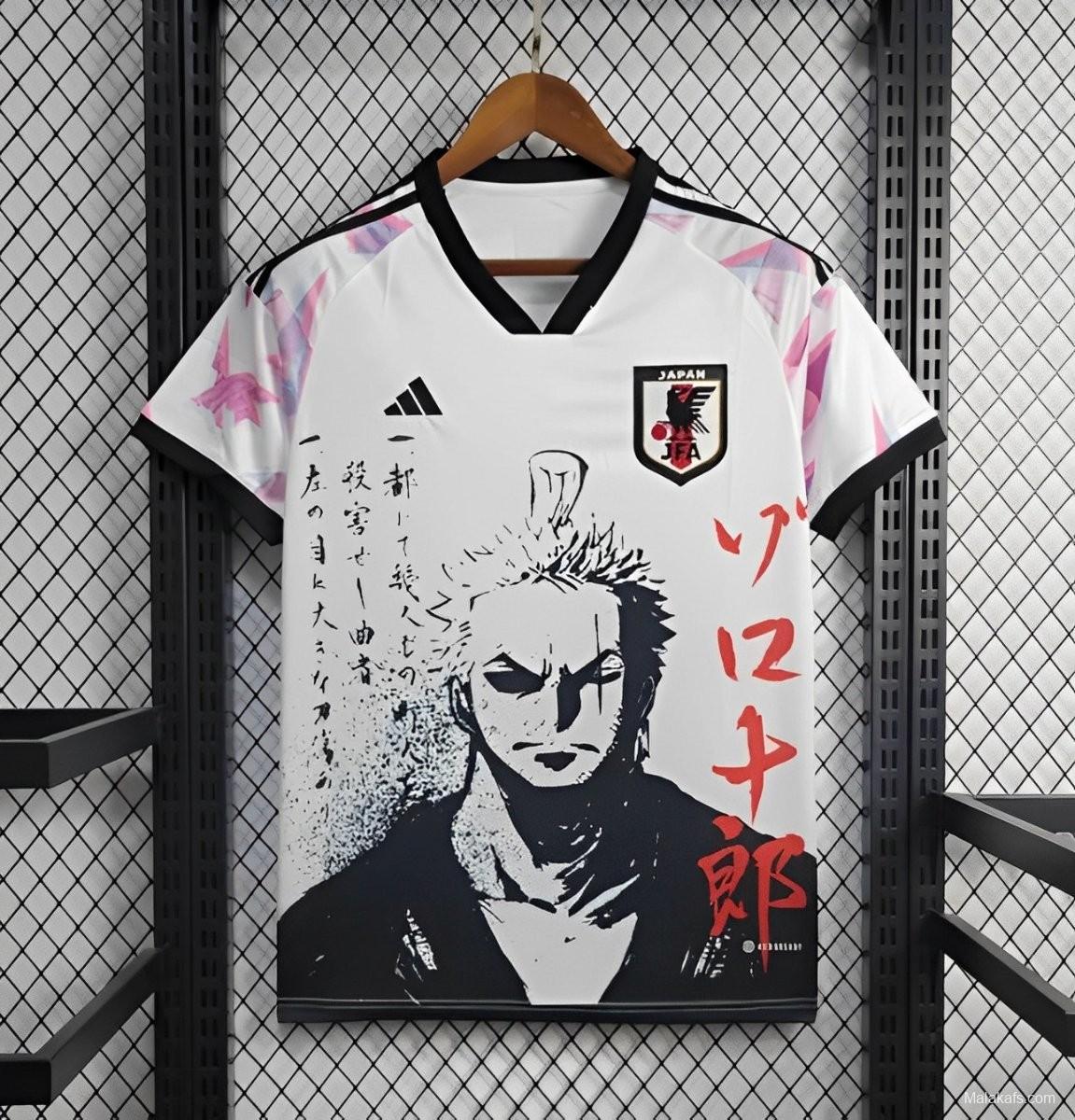 2022 Japan Away White Otaku Zoro Roronoa Jersey