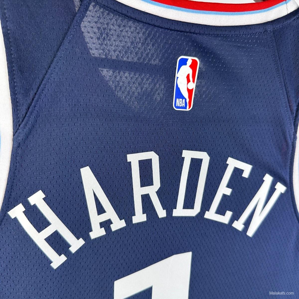 Los Angeles Clippers Harden #1 2024/25 Icon Edition Jersey