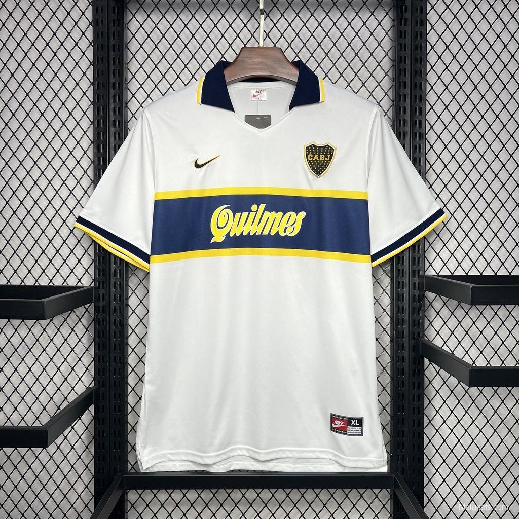 Retro 96/97 Boca Juniors Away White Jersey