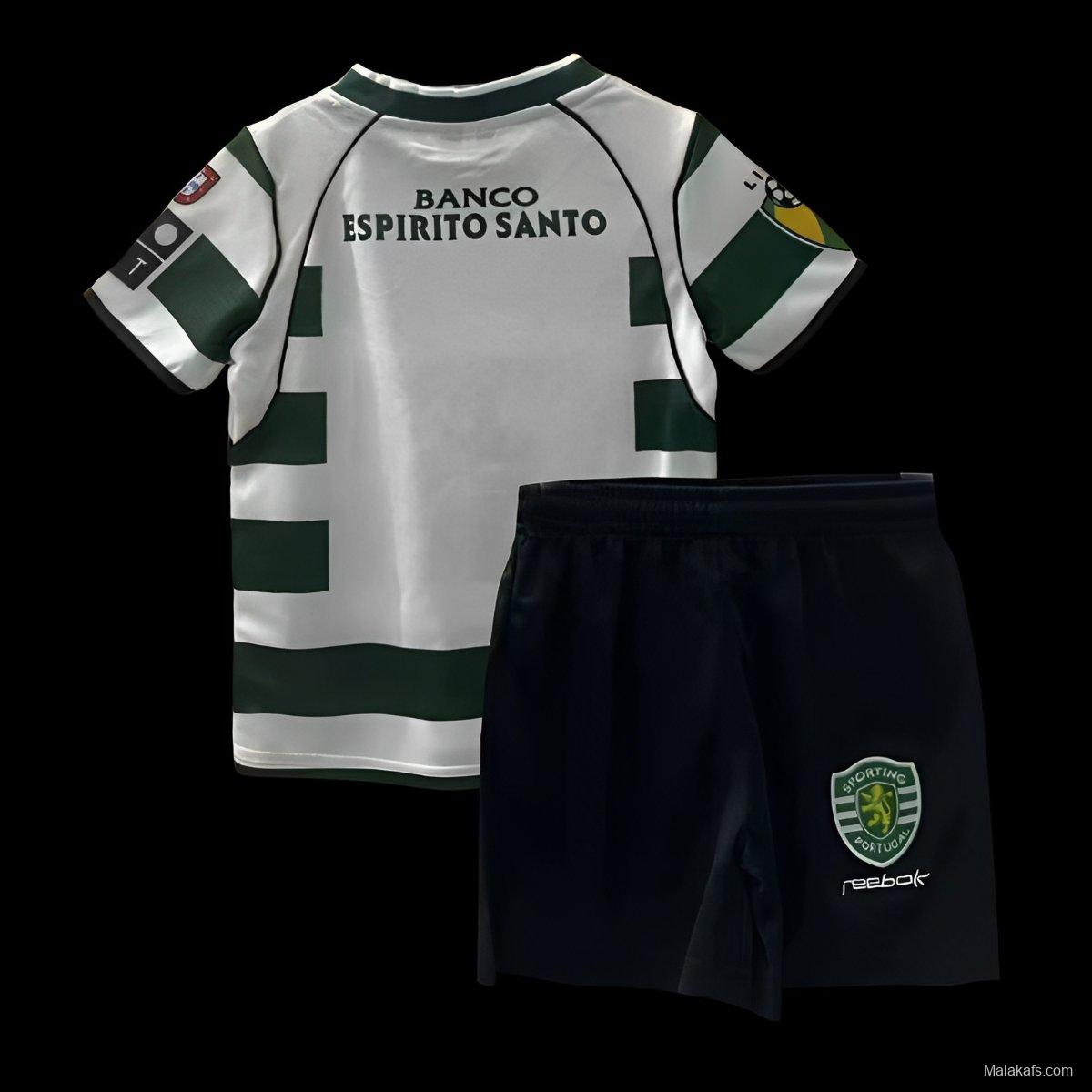 Retro Kids 01/03 Sporting Lisbon Home Jersey