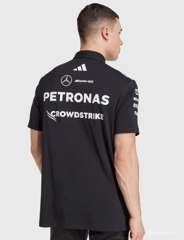 Mercedes F1 Team 2025 Black Polo