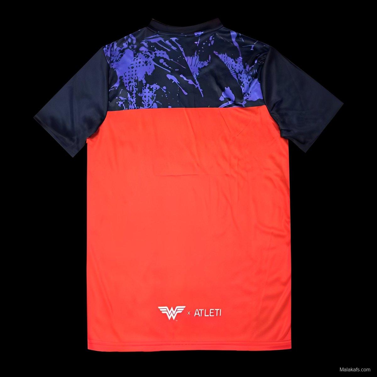 25/26 Atletico Madrid Red and White with Wonder Woman Theme Jersey