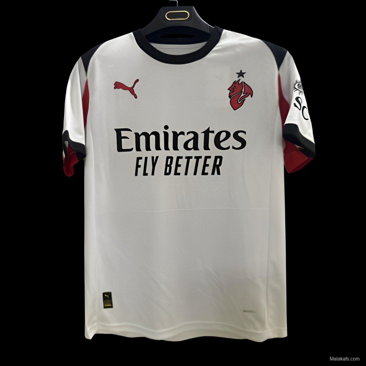 25/26 AC Milan Away White Jersey