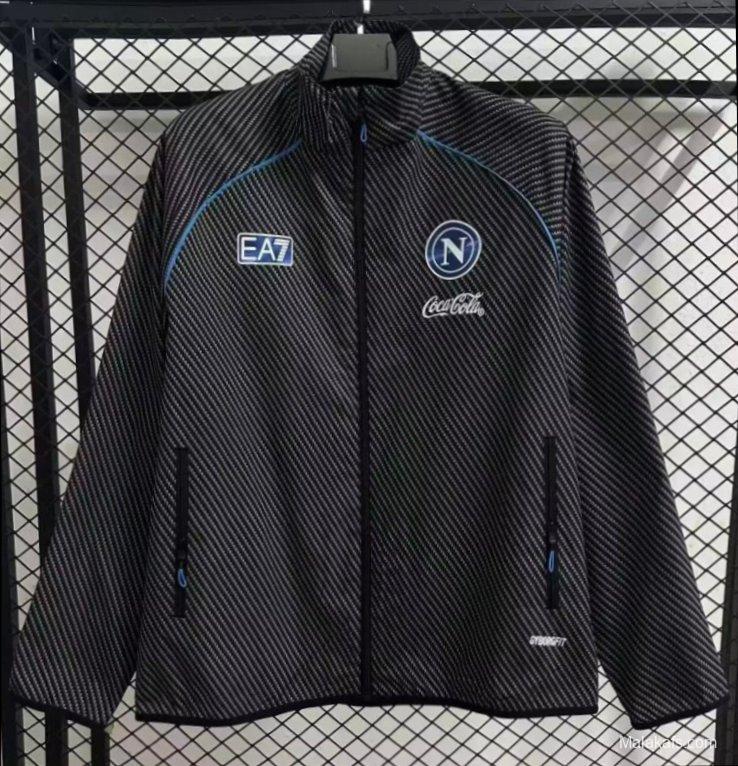 25/26 Napoli Black Full Zipper Windbreaker