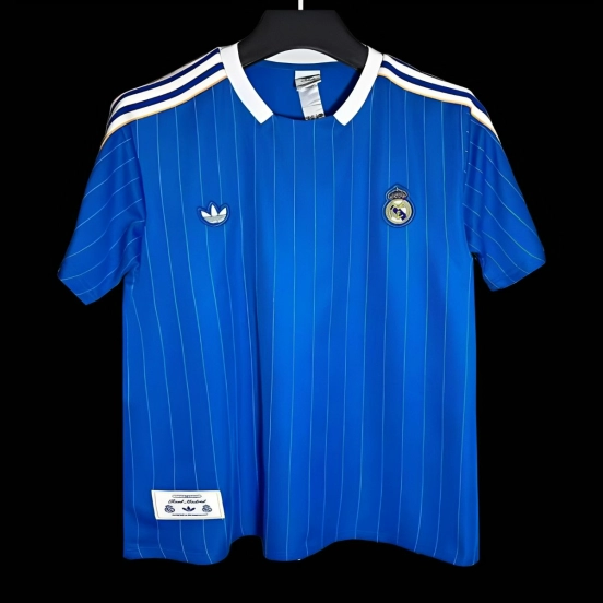 25/26 Real Madrid Adidas Original Blue Casual Jersey