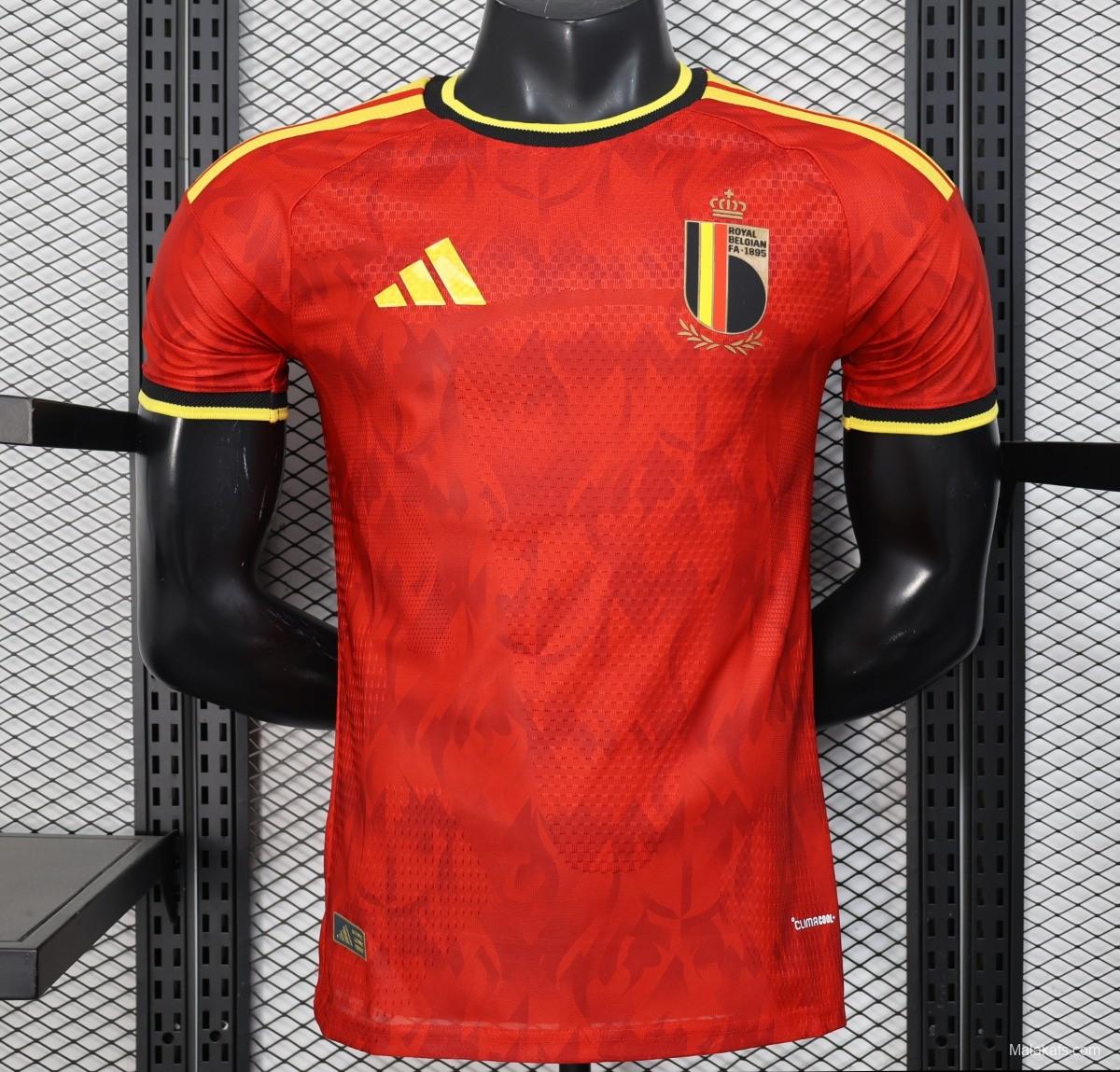 Player Version 2025 Belgium Home Jersey