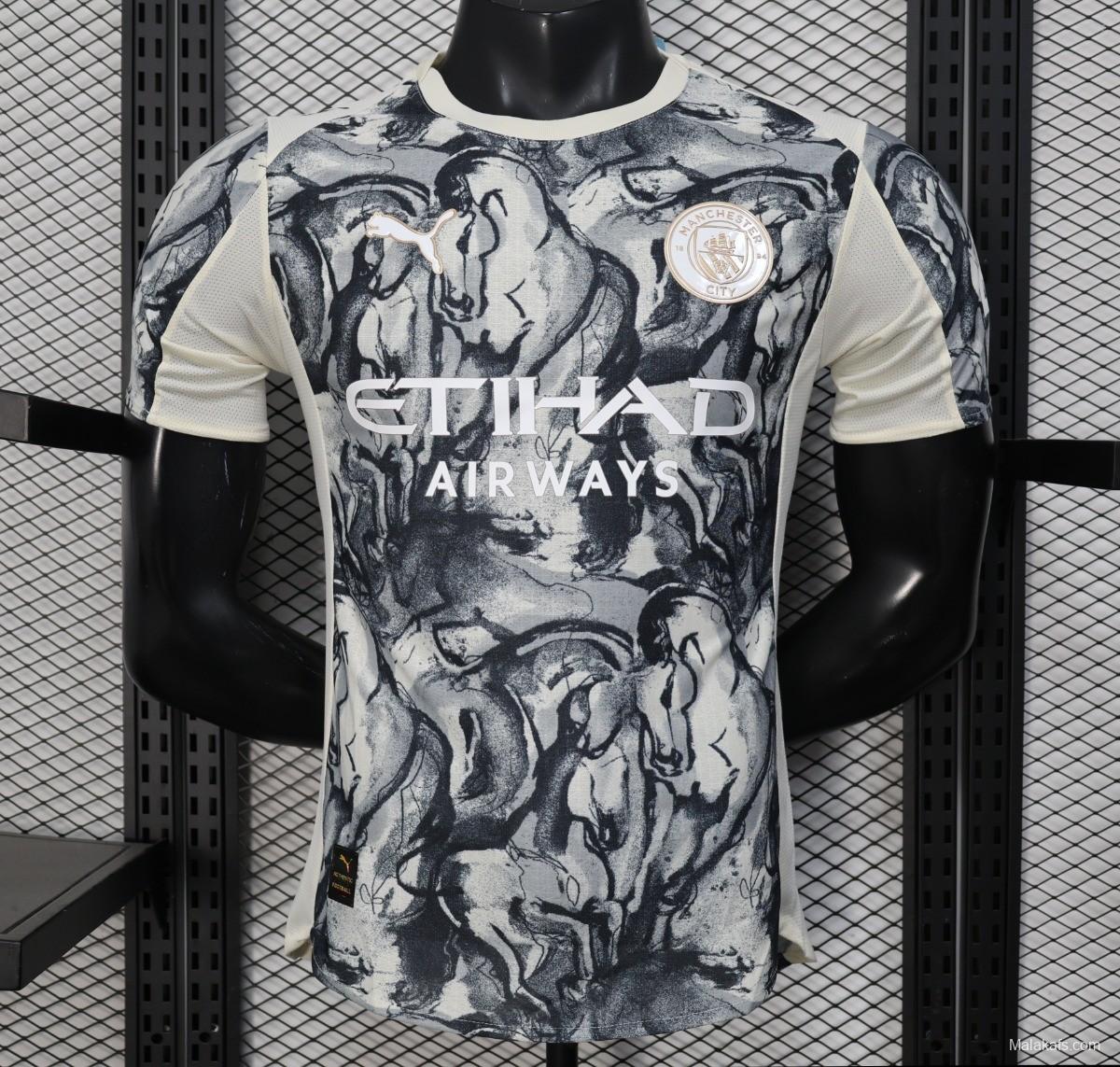 Player Version 25/26 Manchester City 2026 'Year of the Horse' Special Jersey