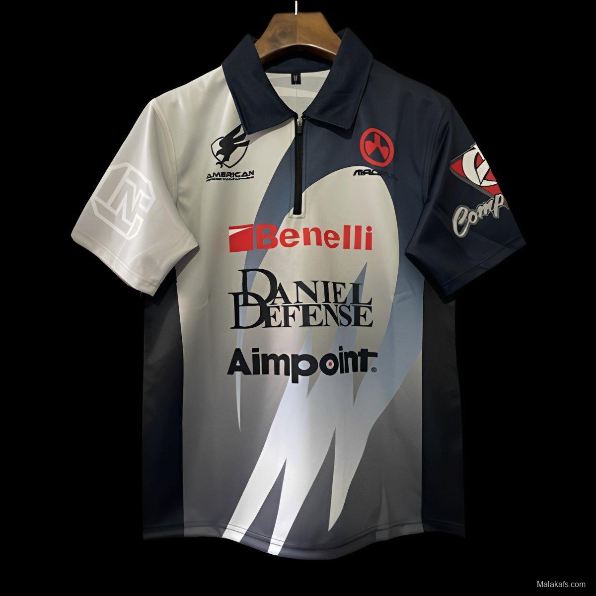 25/26 Shooting Sports Black and White with Abstract Pattern Shooting Jersey