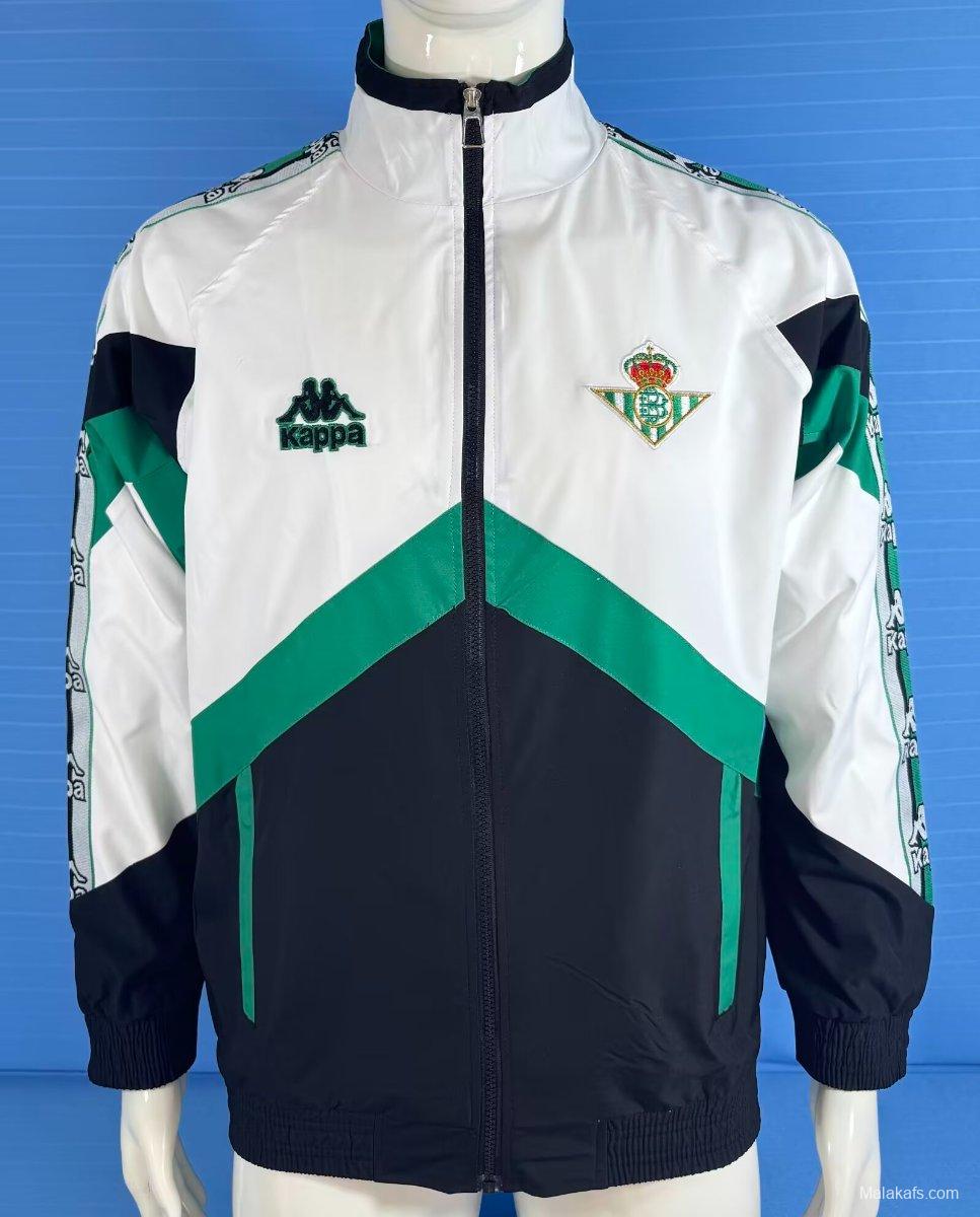 96/97 Real Betis White/Black Windbreaker