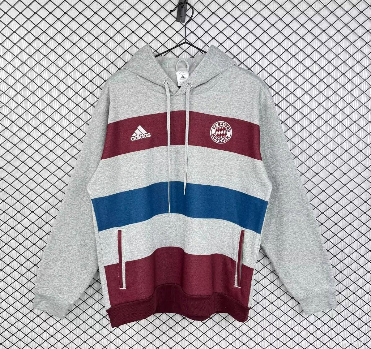 Retro 14/15 Bayern Munich Grey Hoodie