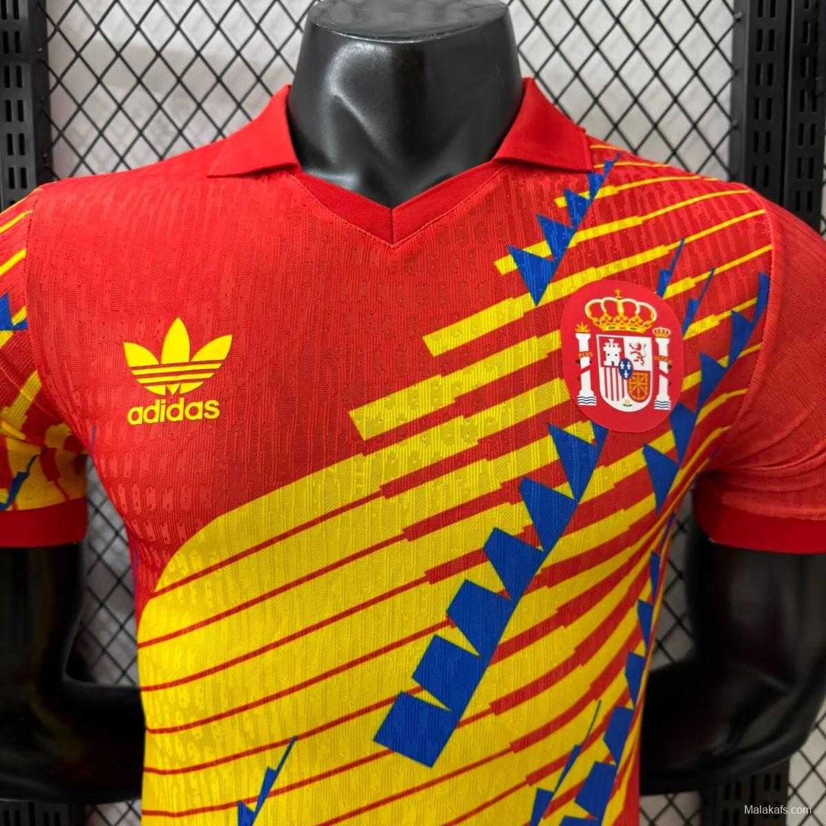 Player Version 2026 Spain 1993 Adidas Remake Home Jersey
