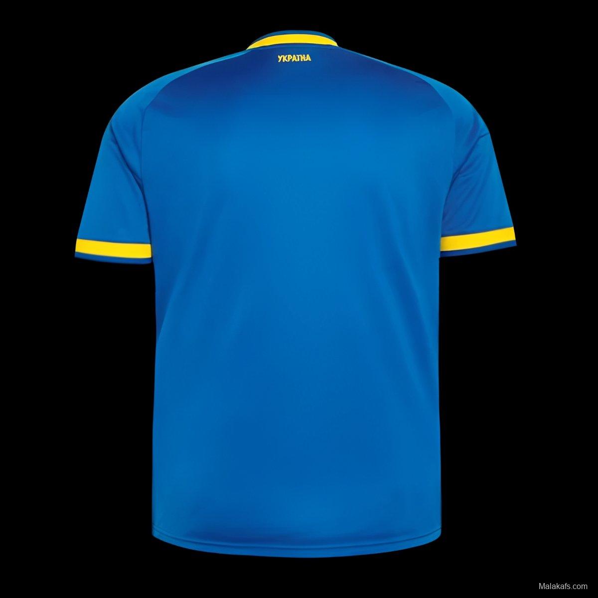 2026 Ukraine Away Blue Jersey