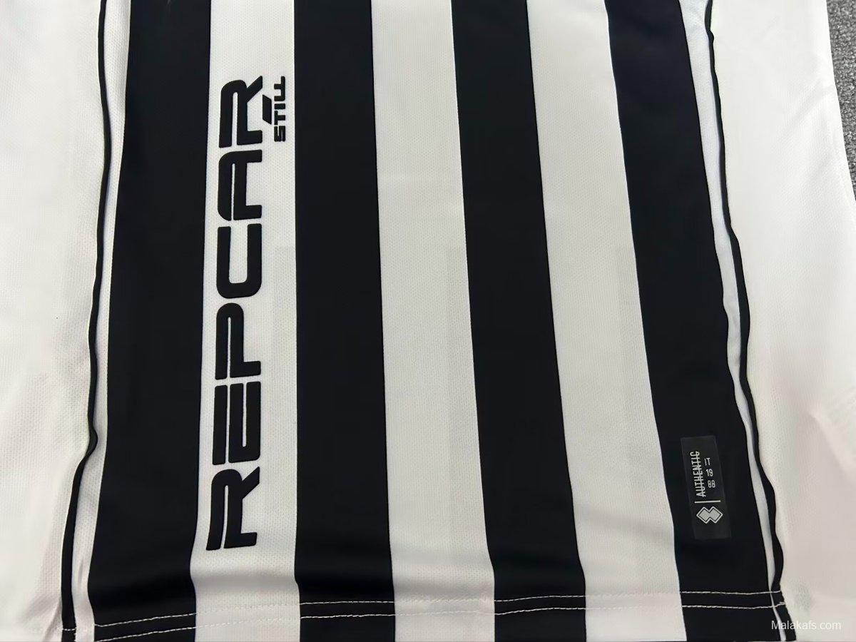 25/26 Errea CD Castellón Vintage Black White Home Jersey