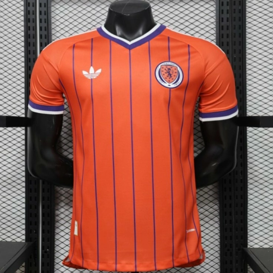 Player Version 26/27 Scotland Away Orange with Purple Pinstripe Jersey