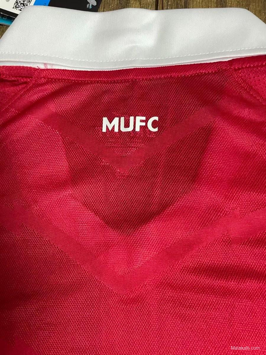 Retro 10/11 Manchester United Home Long Sleeve Jersey
