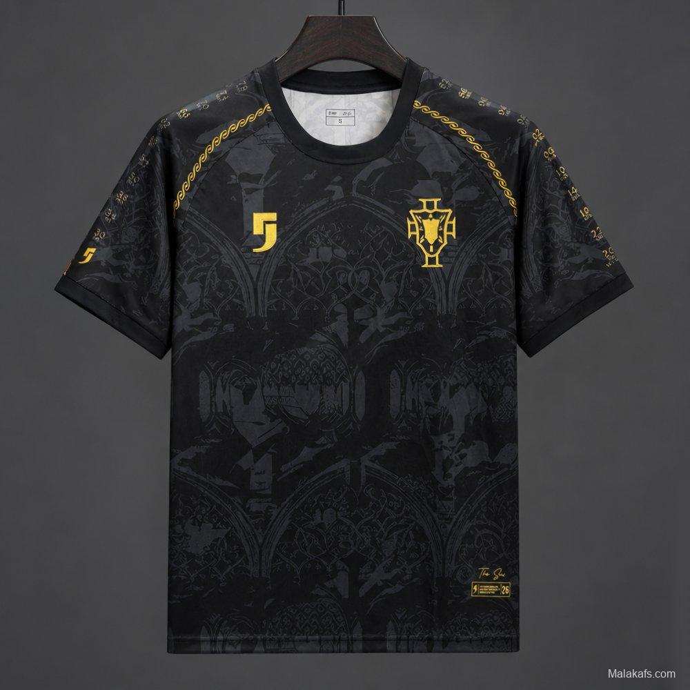 2026 Portugal Comma Football The Siu Heritage Black Jersey World Cup Edition