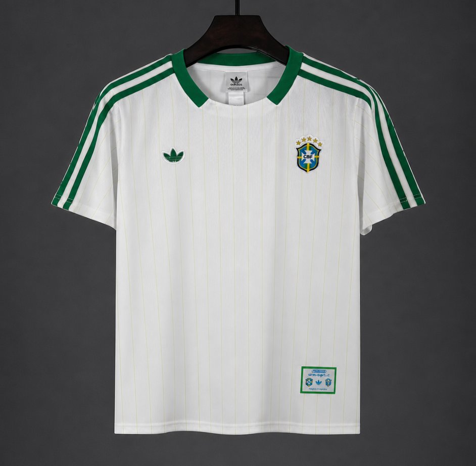 2026 Brazil Special Edition "Terrace Icons" White/Green Jersey