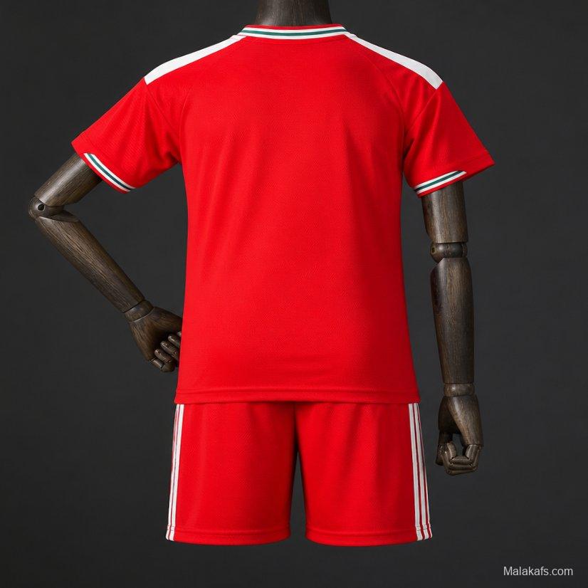 2026 Kids Wales Home Jersey