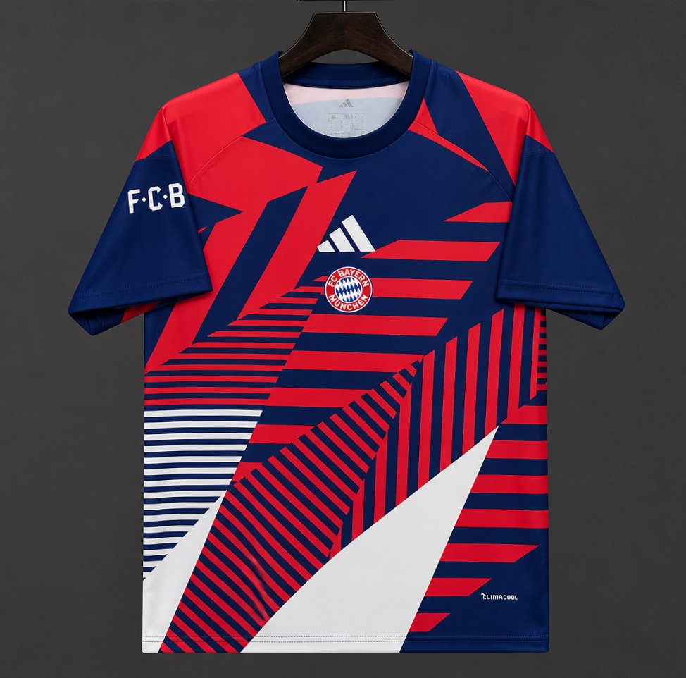 26/27 Bayern Munich Navy/Red/White Pre-match Jersey