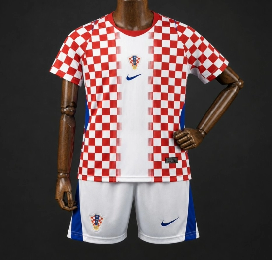 2026 Kids Croatia World Cup Home Kit