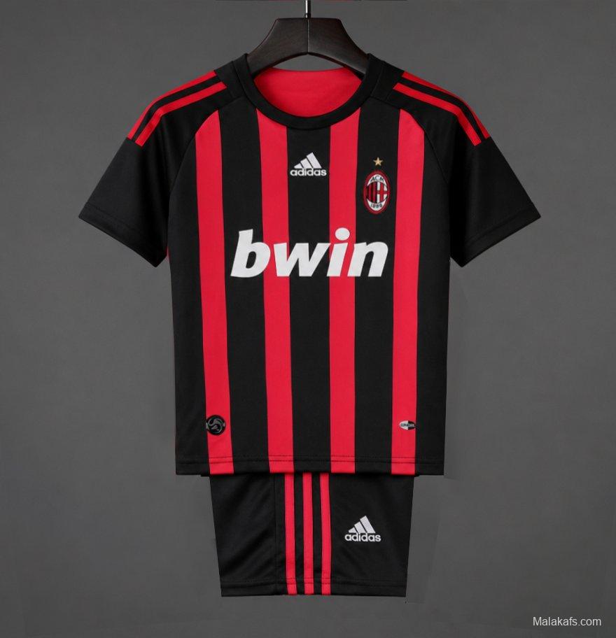 Retro Kids 08/09 AC Milan Home Jersey