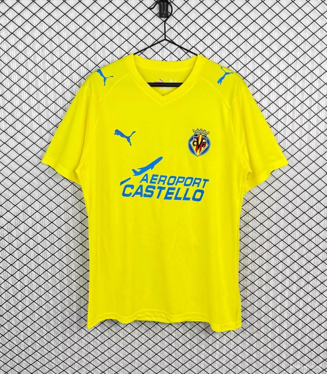 Retro 08/09 Villarreal CF Home Jersey