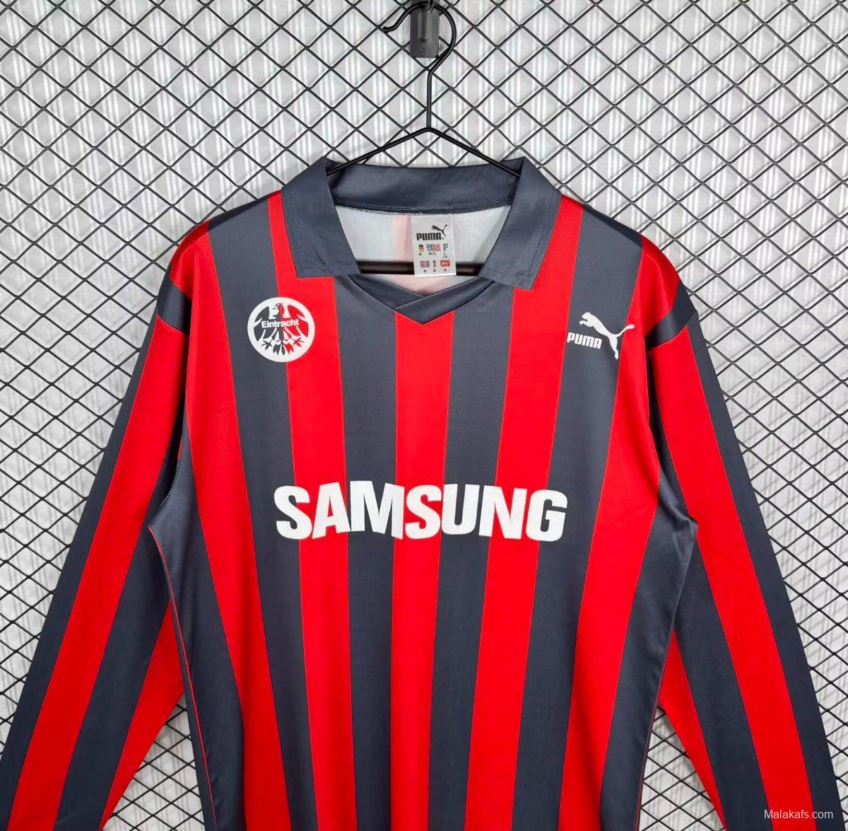 Retro 92/93 Eintracht Frankfurt Home Long Sleeve Jersey