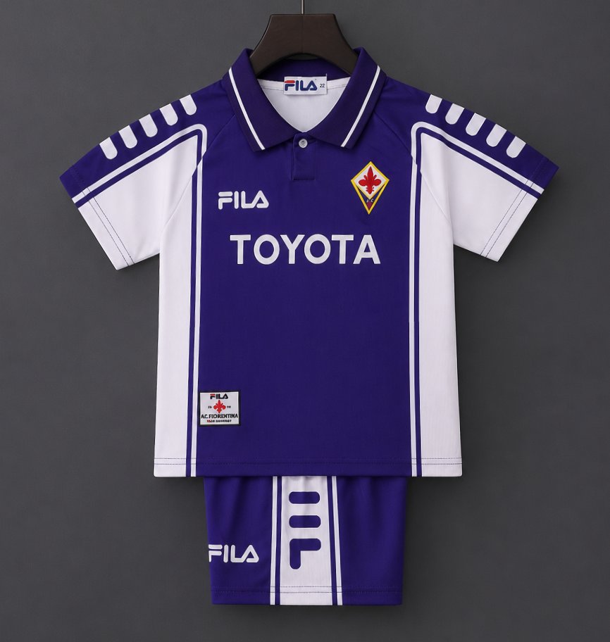 Retro Kids 99/00 Fiorentina Home Jersey