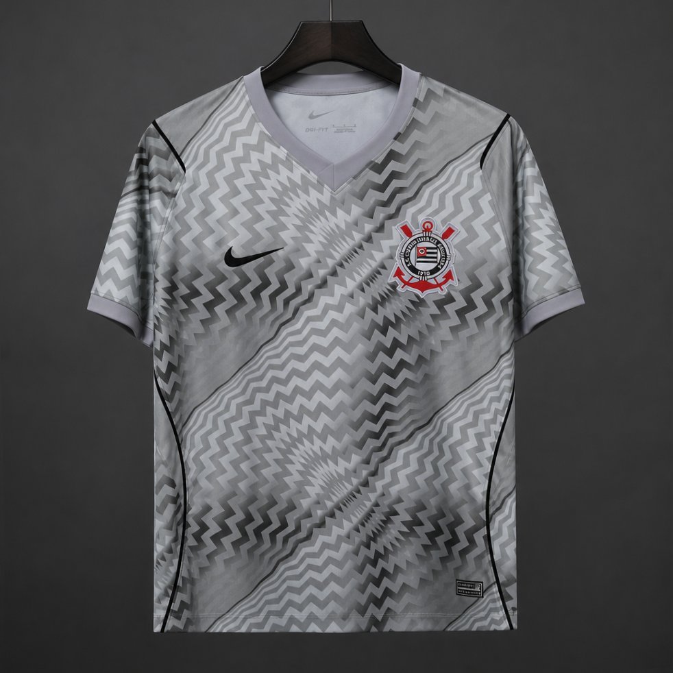 26/27 Corinthians Goalkeeper Jersey With Distinctive Black
