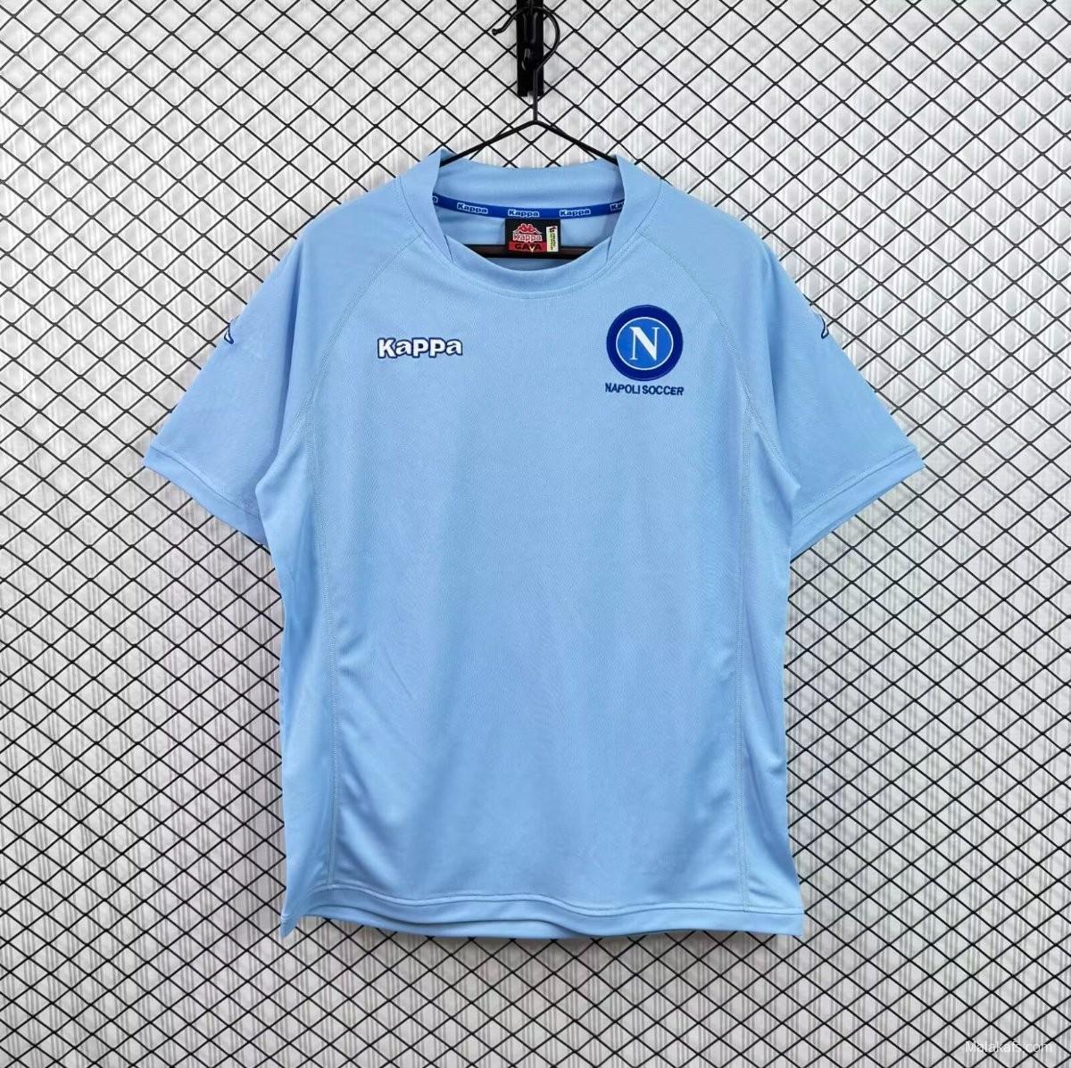 Retro 04/05 Napoli Home Sky Blue Jersey