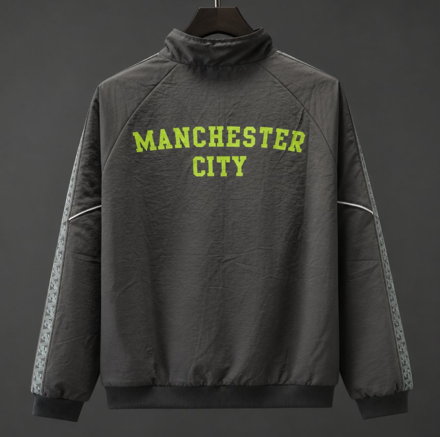 26/27 Manchester City x KING Dark Grey Windbreaker Jacket
