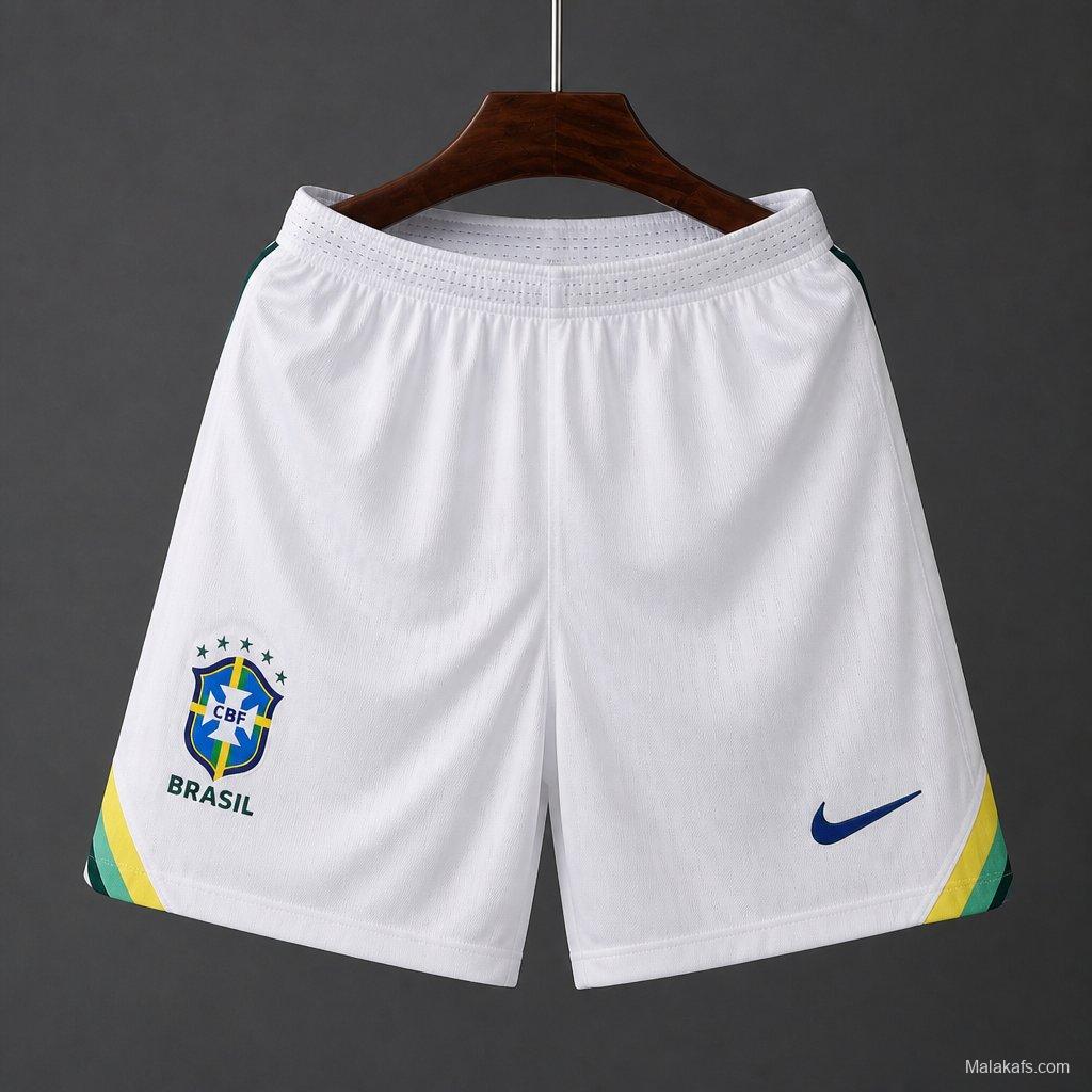 Player Version 26/27 Brazil Home White Shorts