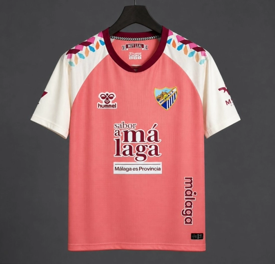 26/27 Malaga Away Pink/White Jersey