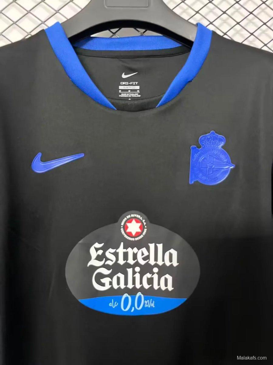 26/27 Deportivo La Coruna Away Black Jersey