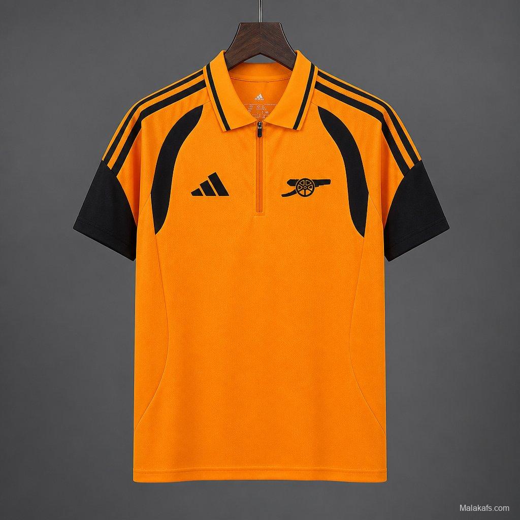 26/27 Arsenal Orange &Black Training  Jersey
