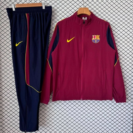 26/27 Barcelona Burgundy & Navy Training Tracksuit
