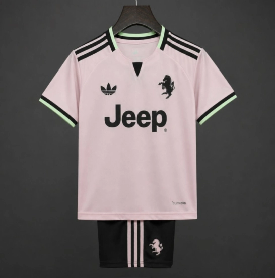26/27 Kids Juventus Away Pink Jersey
