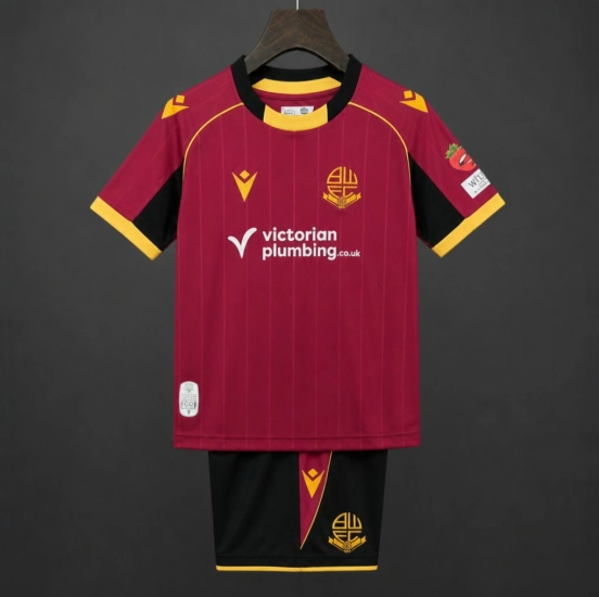 26/27 Kids Bolton Wanderers Away Red Jersey