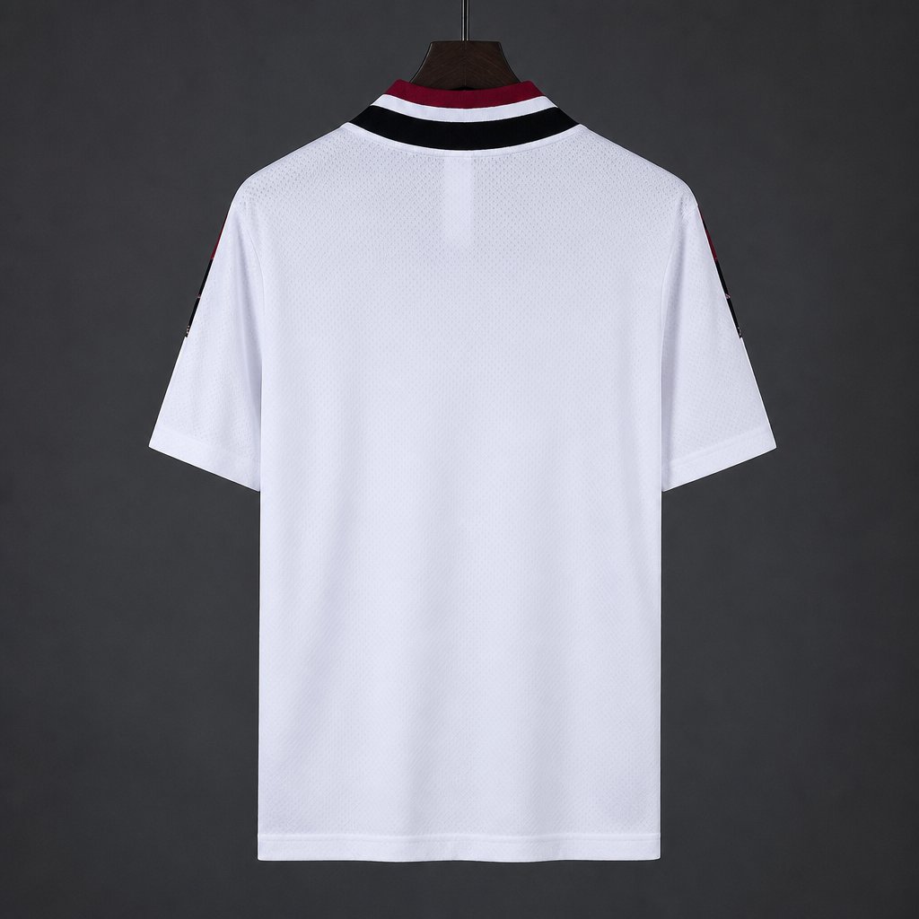 26/27 Real Madrid White Diamond Pattern Collar Pre-Match Jersey