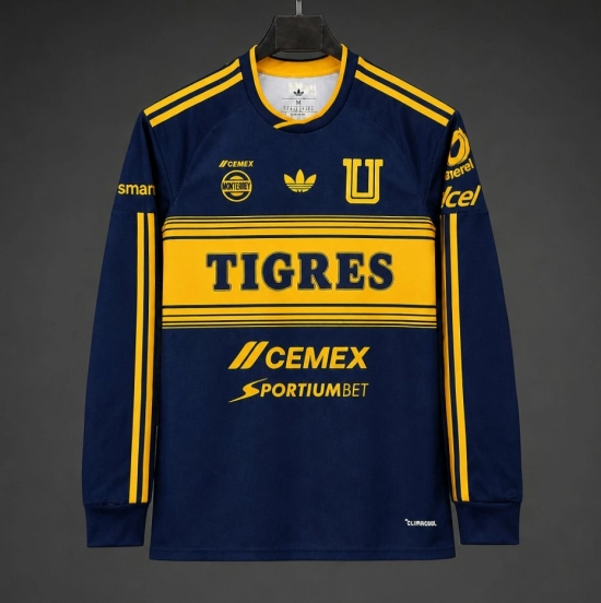 26/27 Tigres UANL Away Long Sleeve Navy Blue Jersey