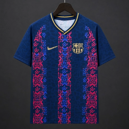 26/27 Barcelona Training Mosaic Navy Jersey