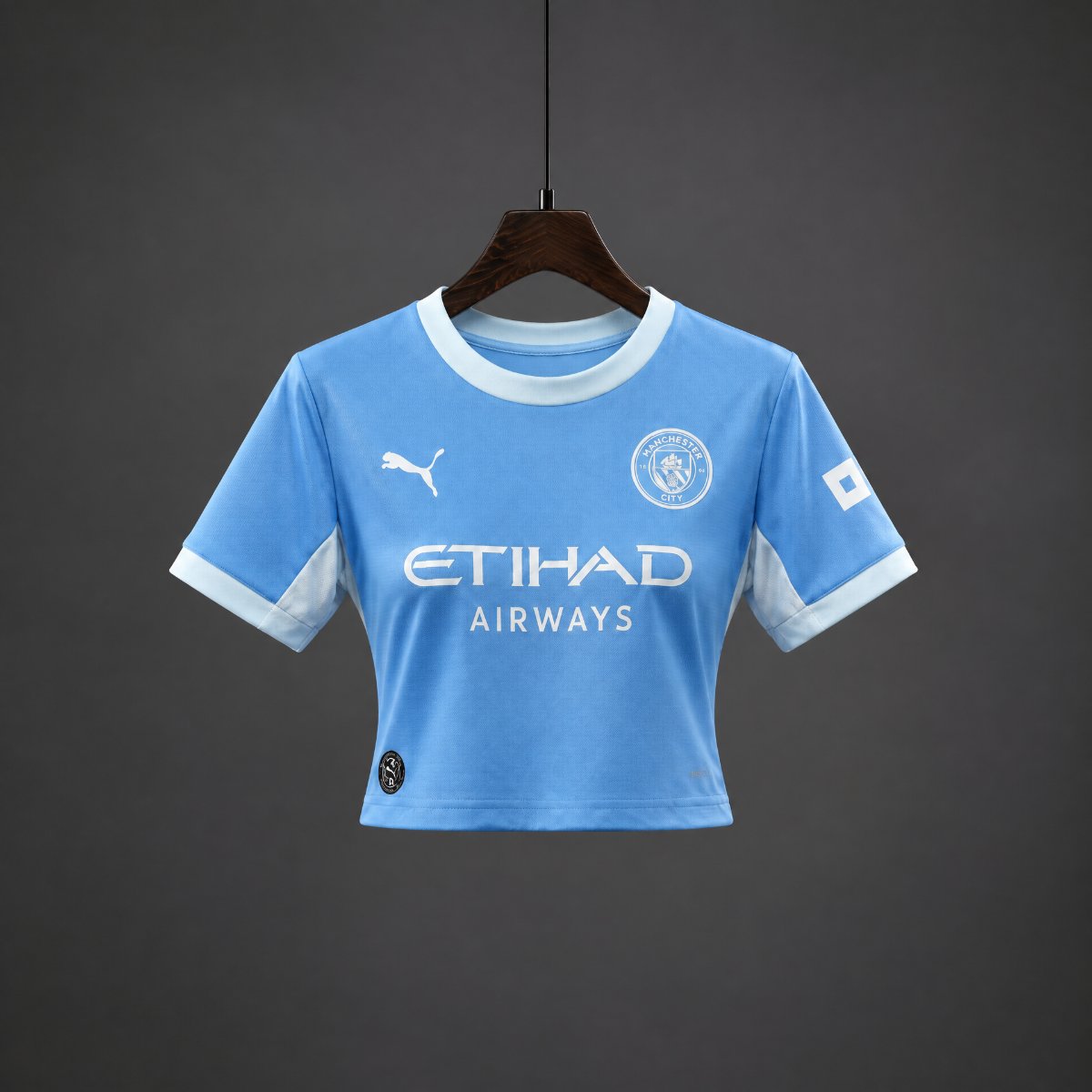 26/27 Manchester City Home Blue Women Crop Jersey